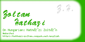 zoltan hathazi business card